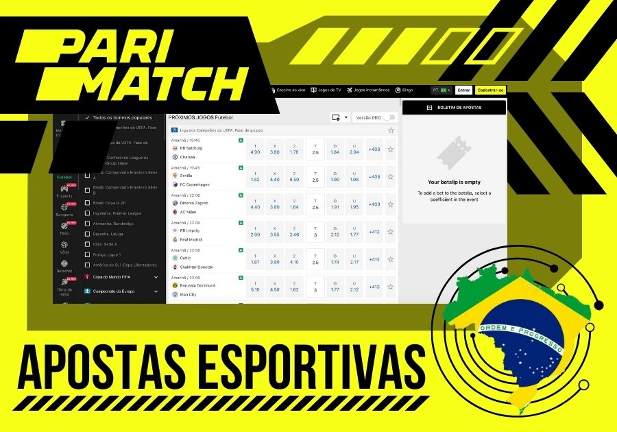 visão detalhada das apostas esportivas Parimatch Brasil