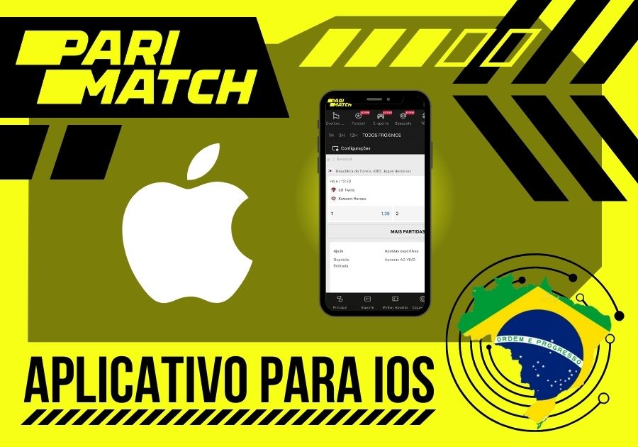 instalação do aplicativo de cassino e apostas no iOS Parimatch Brasil