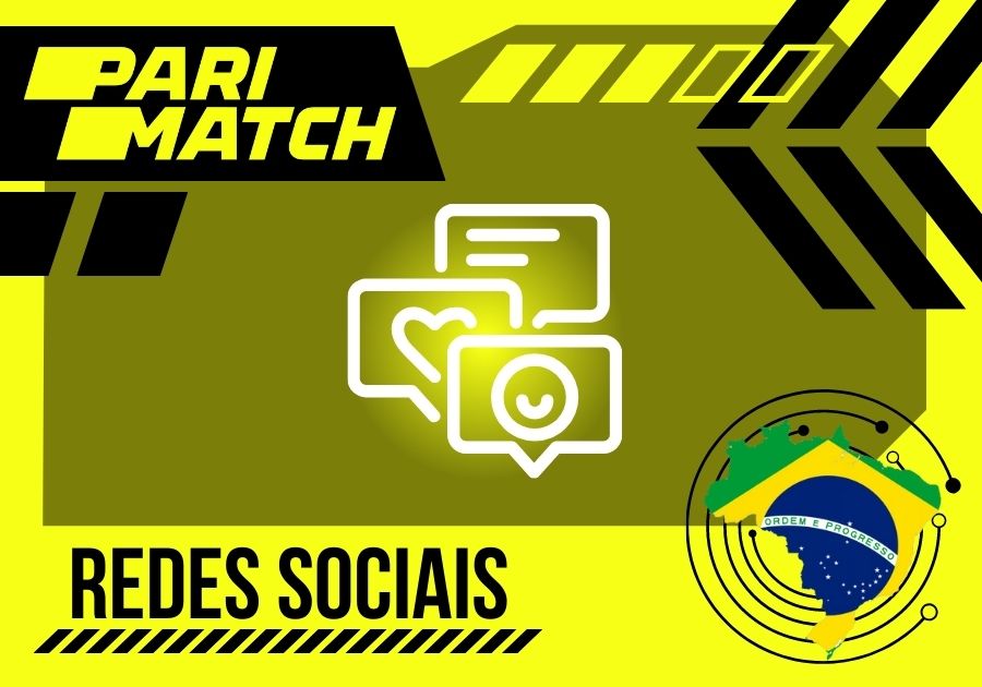 em quais redes sociais o site está representado Parimatch Brasil